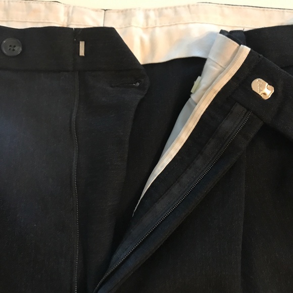 WM. H. LEISHMAN MEN'S BLACK WOOL SUIT SIZE 46L - Picture 9 of 14